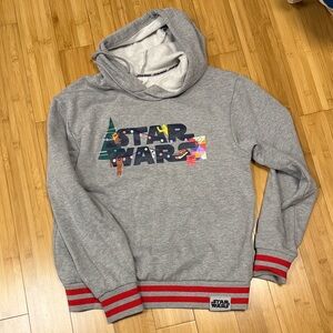 Disney Star Wars Christmas lights graphic hoodie small
